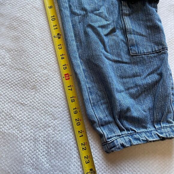 Y2K EMBROIDERED DENIM CARGO CAPRIS - Picture 7 of 7